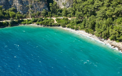Sevgililer Koyu Plajı,Akyaka-Dalyan-Köyceğiz-Dalaman