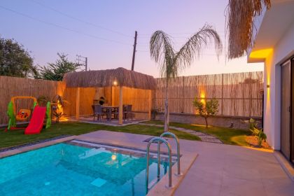 Villa Cocos Serinlik | Çalış Plajı'na Yürüme Mesafesinde Saunalı ve Jakuzili Lüks Tatil Villası (1673)