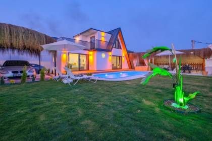 Villa Karsu | Fethiye Eldirek'te Çocuk Oyun Alanlı, Jakuzili ve Lüks Tatil Villası  (1060)