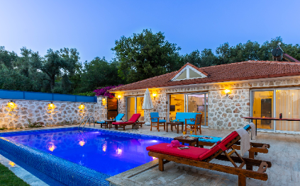 Villa Pelin Nature | Kalkan'da 4 Kişilik, Doğa Manzaralı ve Tatil Villası (1063)